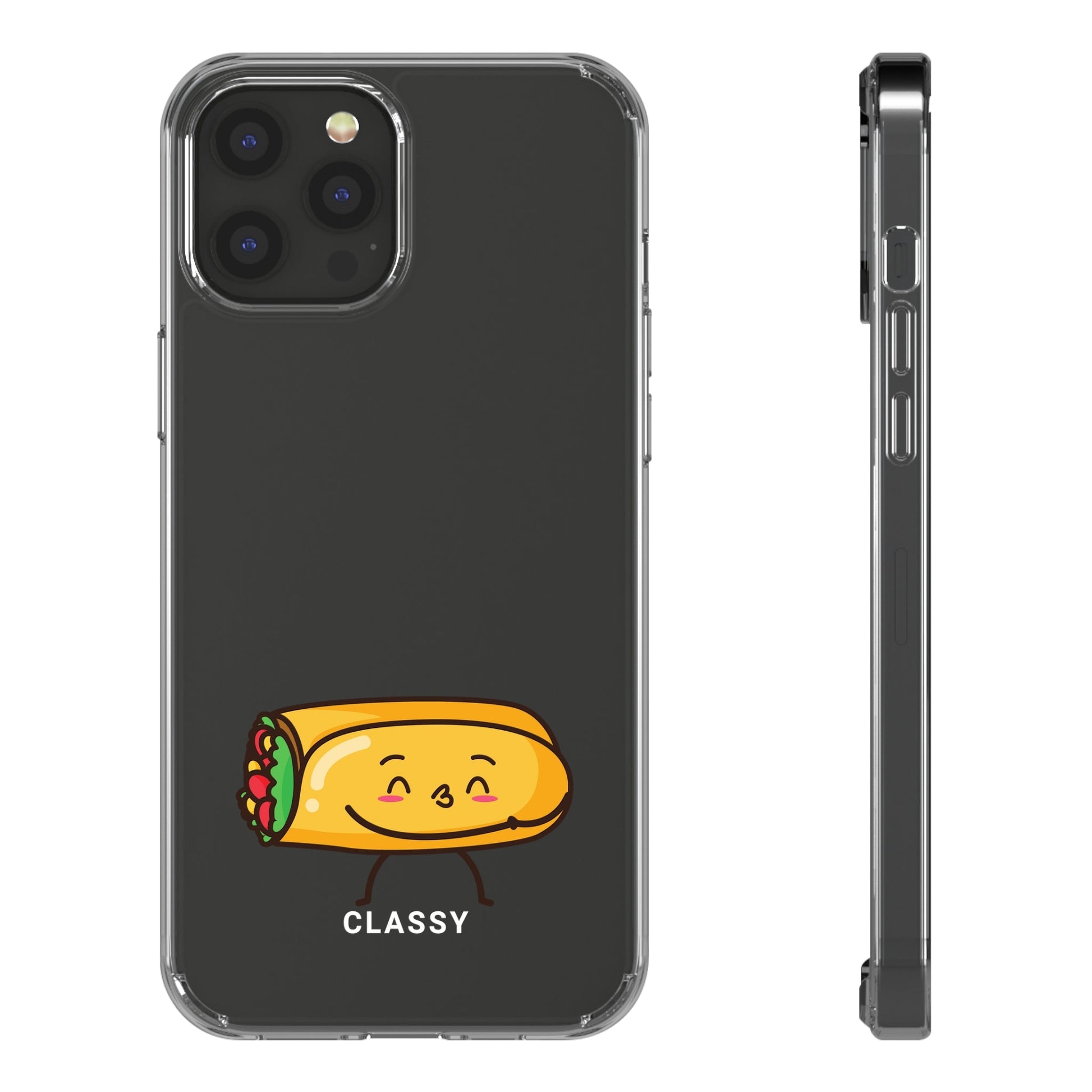 Funky Taco Matching Couple Clear Case - Left - Classy Cases - Phone Case - iPhone 12 Pro Max - With gift packaging -