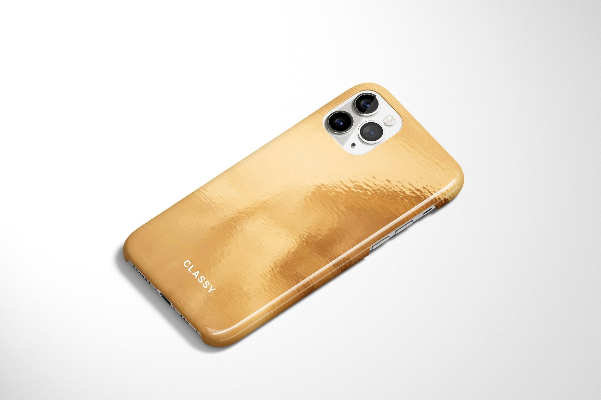 Glossy Pattern Gold Snap Case - Classy Cases