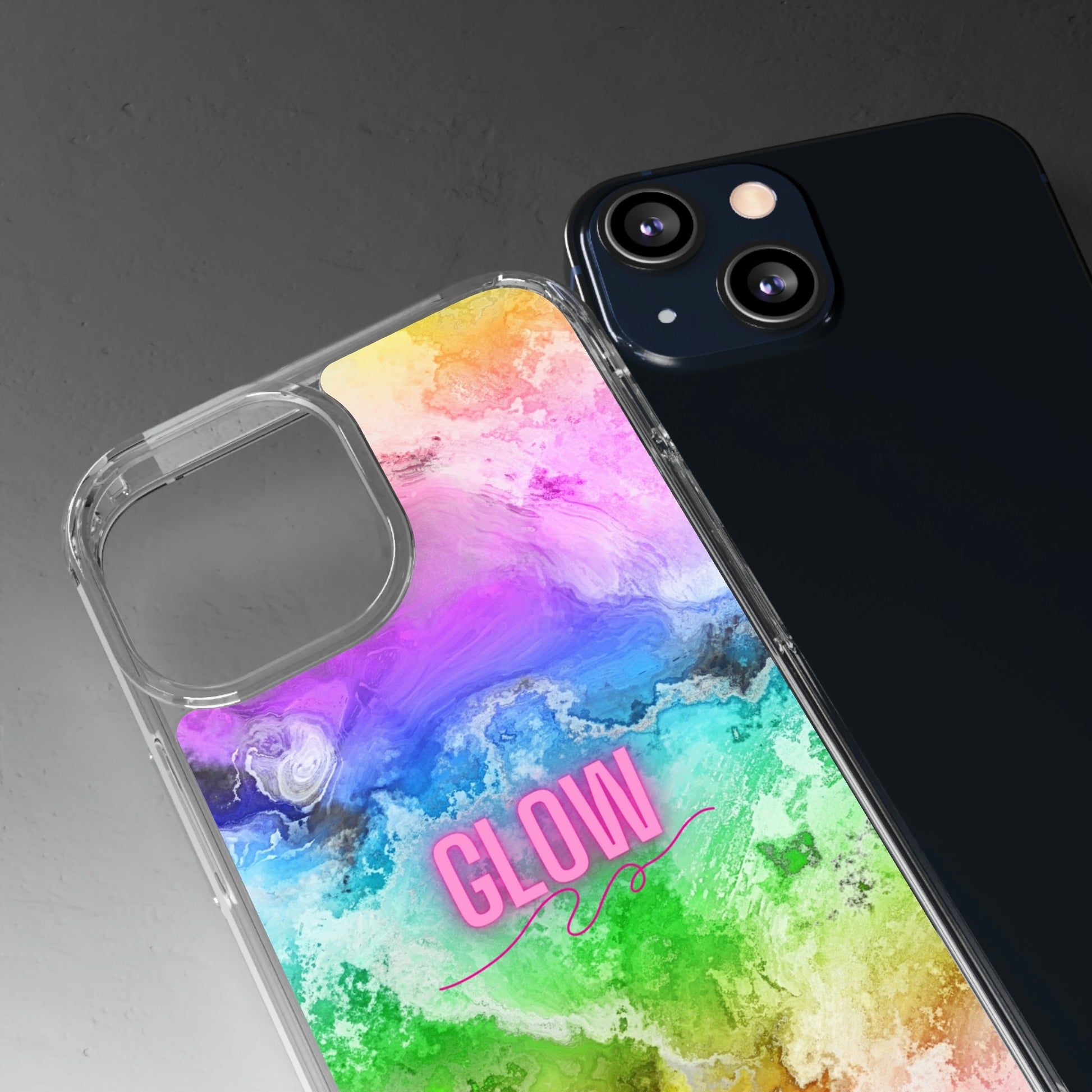 Glow Colorful LMBTQ Clear Case - Classy Cases