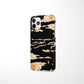 Gold and Black Snap Case - Classy Cases - Phone Case - iPhone 12 Pro Max - Glossy -