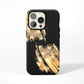 Gold and Black Tough Case - Classy Cases - Phone Case - iPhone 12 Pro Max - Glossy -