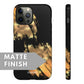 Gold and Black Tough Case - Classy Cases - Phone Case - Samsung Galaxy S23 - Matte -