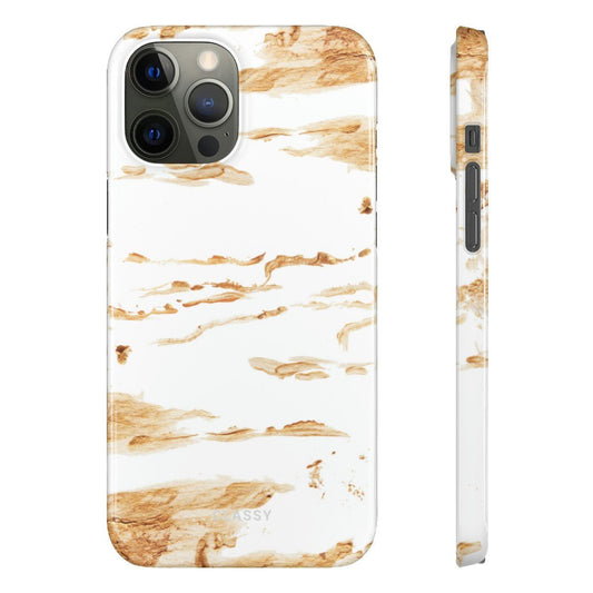 Gold and White Snap Case - Classy Cases