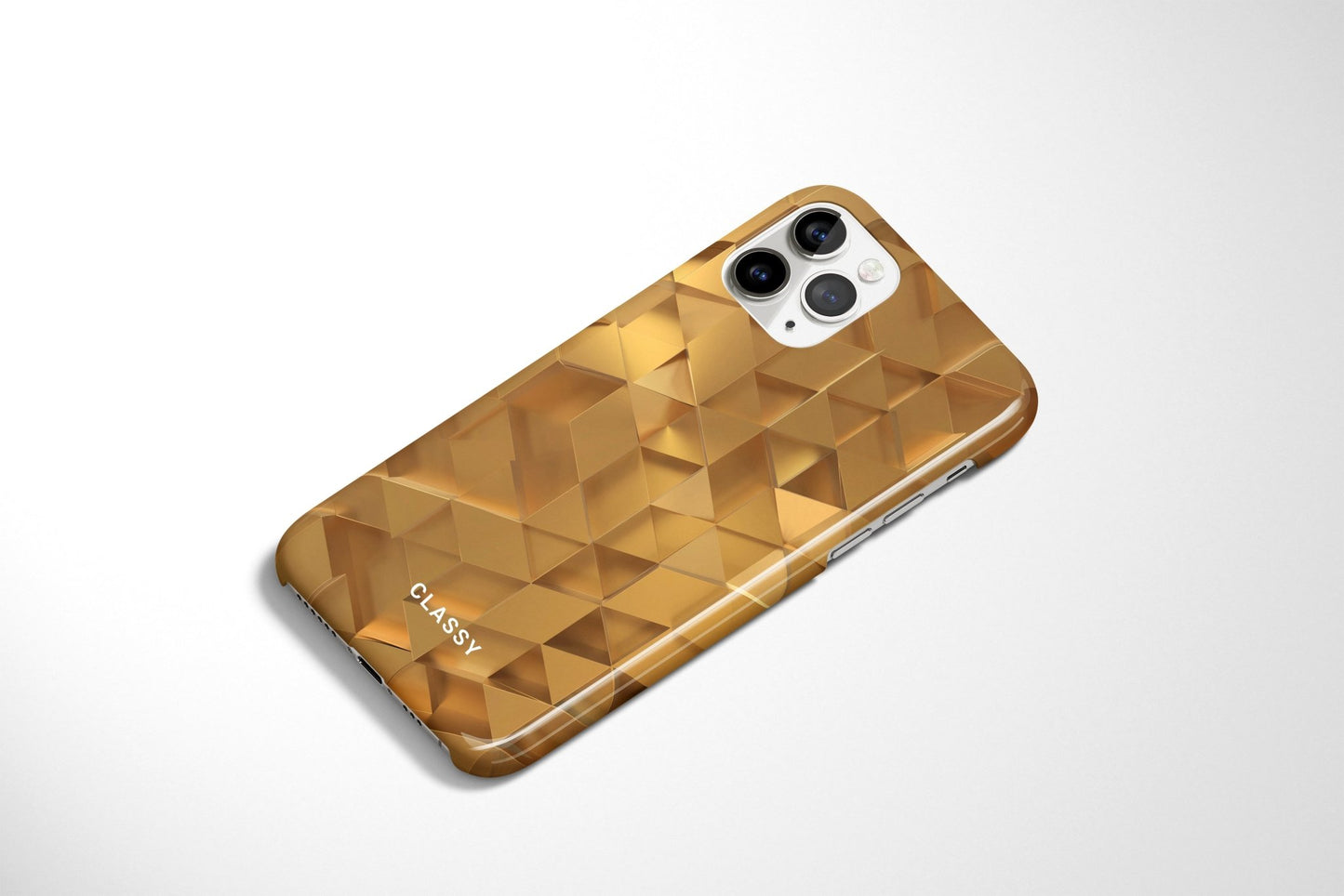 Gold Check Pattern Snap Case - Classy Cases