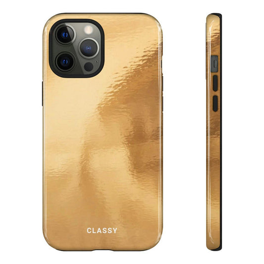 Gold Glossy Tough Case - Classy Cases - Phone Case - iPhone 12 Pro Max - Glossy -