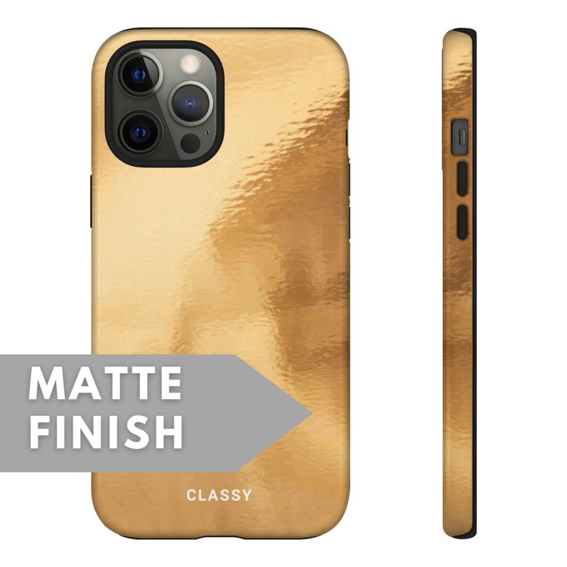 Gold Glossy Tough Case - Classy Cases