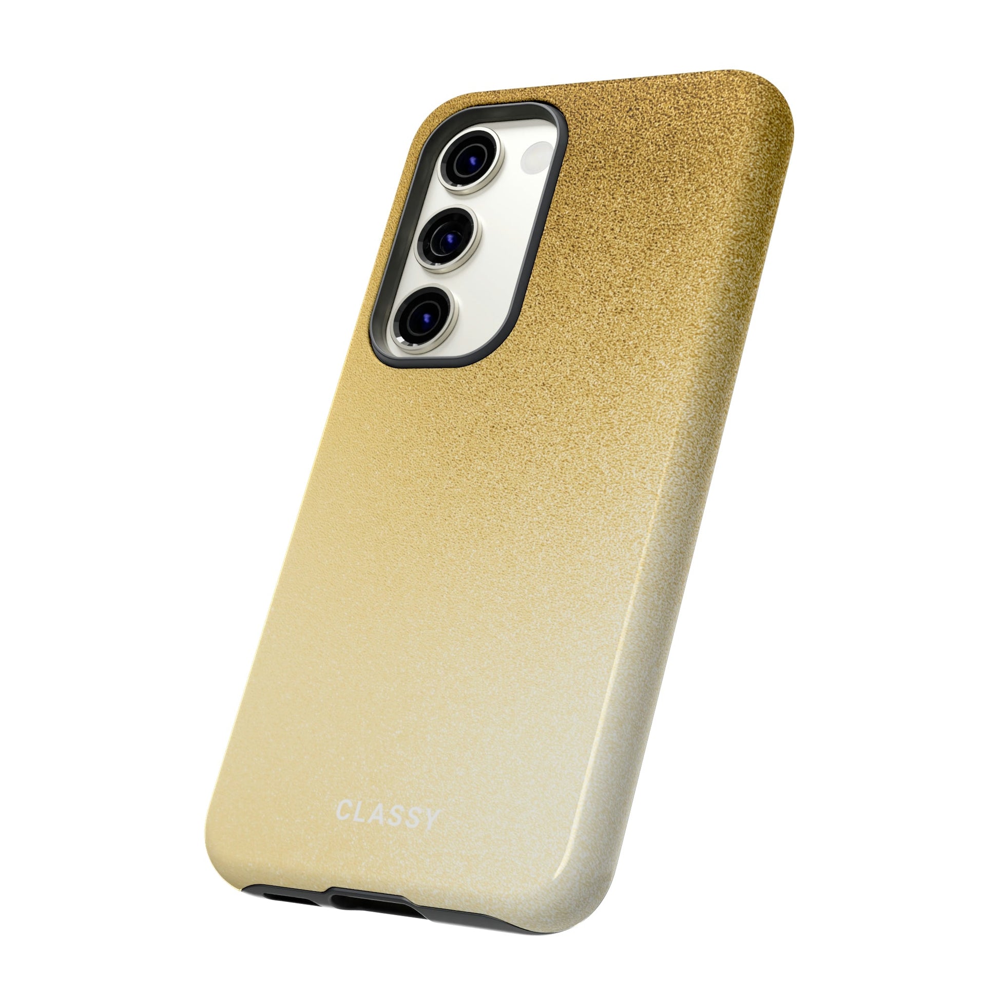 Gold Ombre Tough Case - Classy Cases - Phone Case - Samsung Galaxy S23 - Glossy -