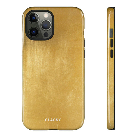 Gold Slight Pattern Tough Case - Classy Cases