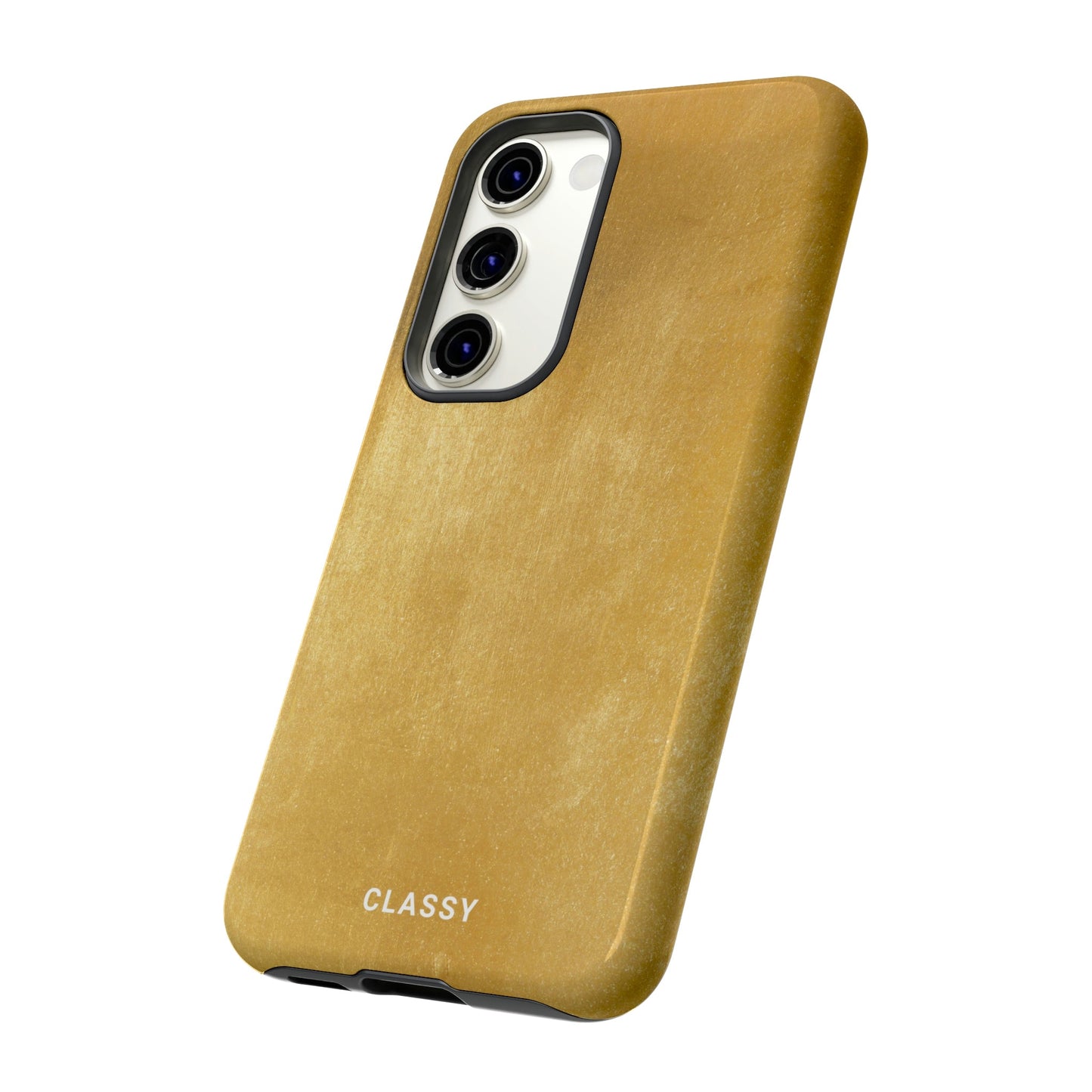 Gold Slight Pattern Tough Case - Classy Cases - Phone Case - Samsung Galaxy S23 - Glossy -