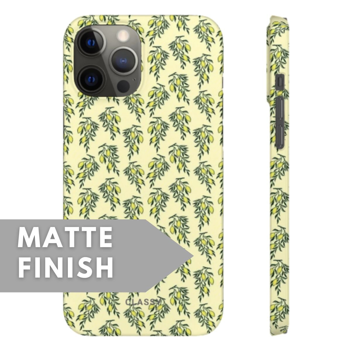 Green Flowers Snap Case - Classy Cases - Phone Case - iPhone 12 Pro Max - Glossy -