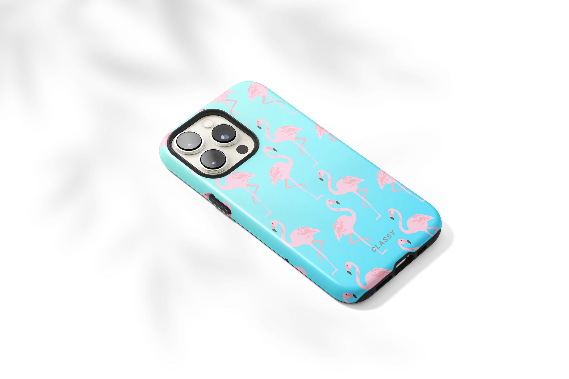 Turquoise Blue Flamingo Tough Case - Classy Cases - Phone Case - Samsung Galaxy S22 - Glossy -