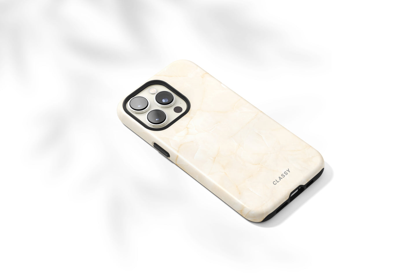 Cream Marble Tough Case - Classy Cases - Phone Case - Samsung Galaxy S22 - Glossy -