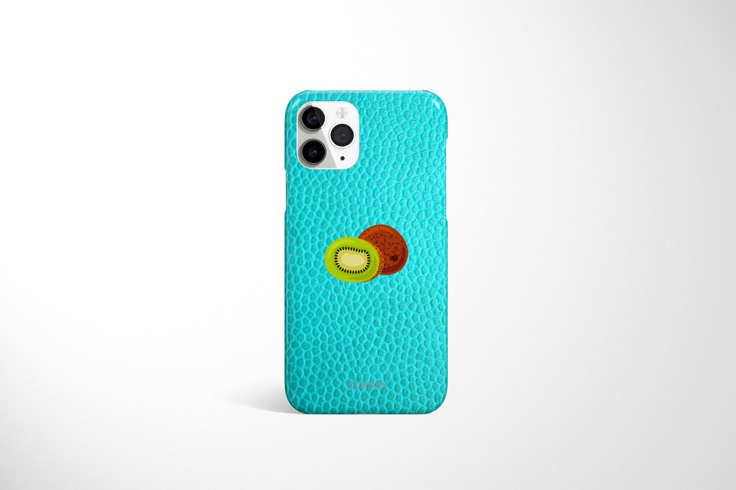 Kiwis Turquoise Snap Case - Classy Cases - Phone Case - iPhone 12 Pro Max - Glossy -