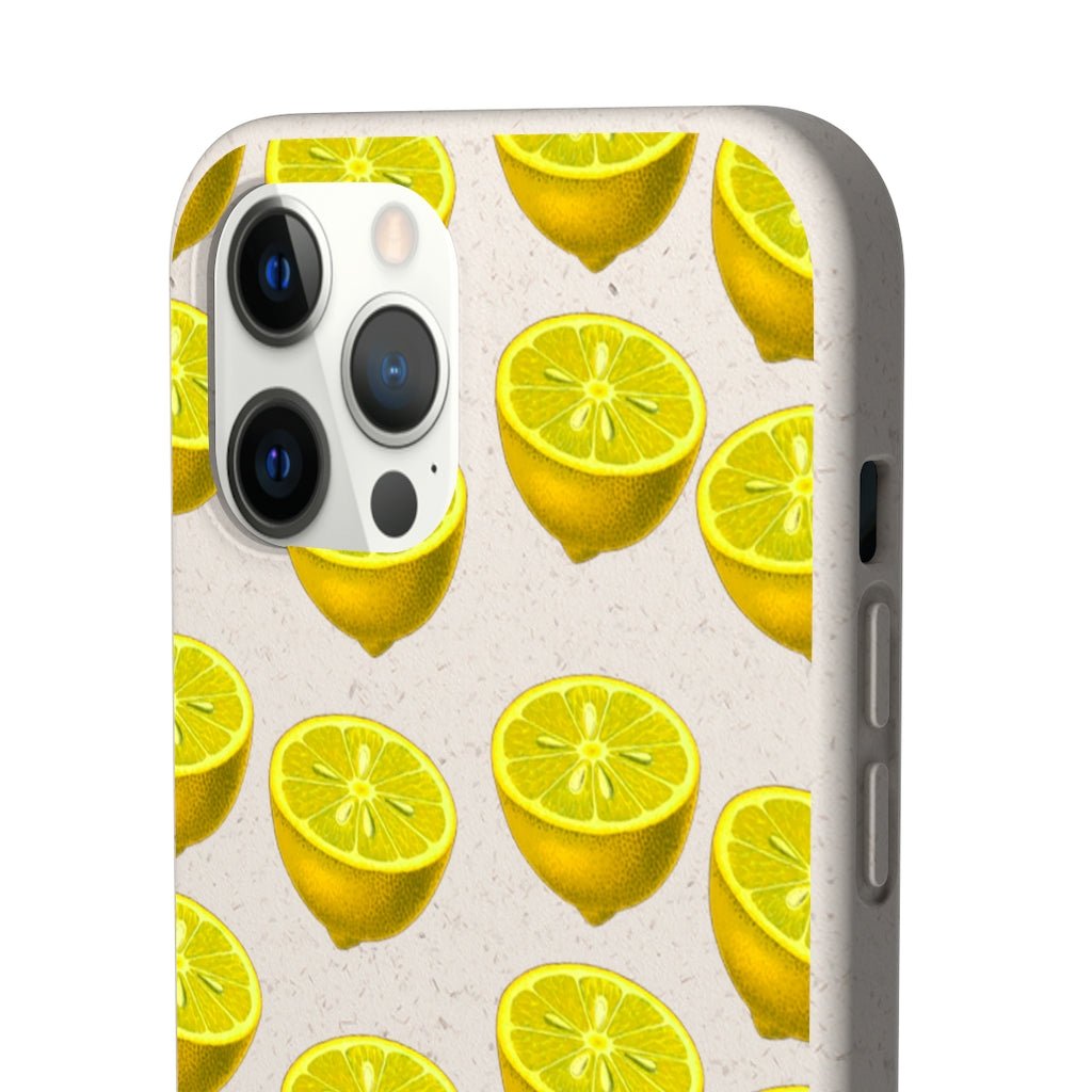 Lemon Biodegradable Case - Classy Cases - Phone Case - iPhone 12 Pro Max with gift packaging - -