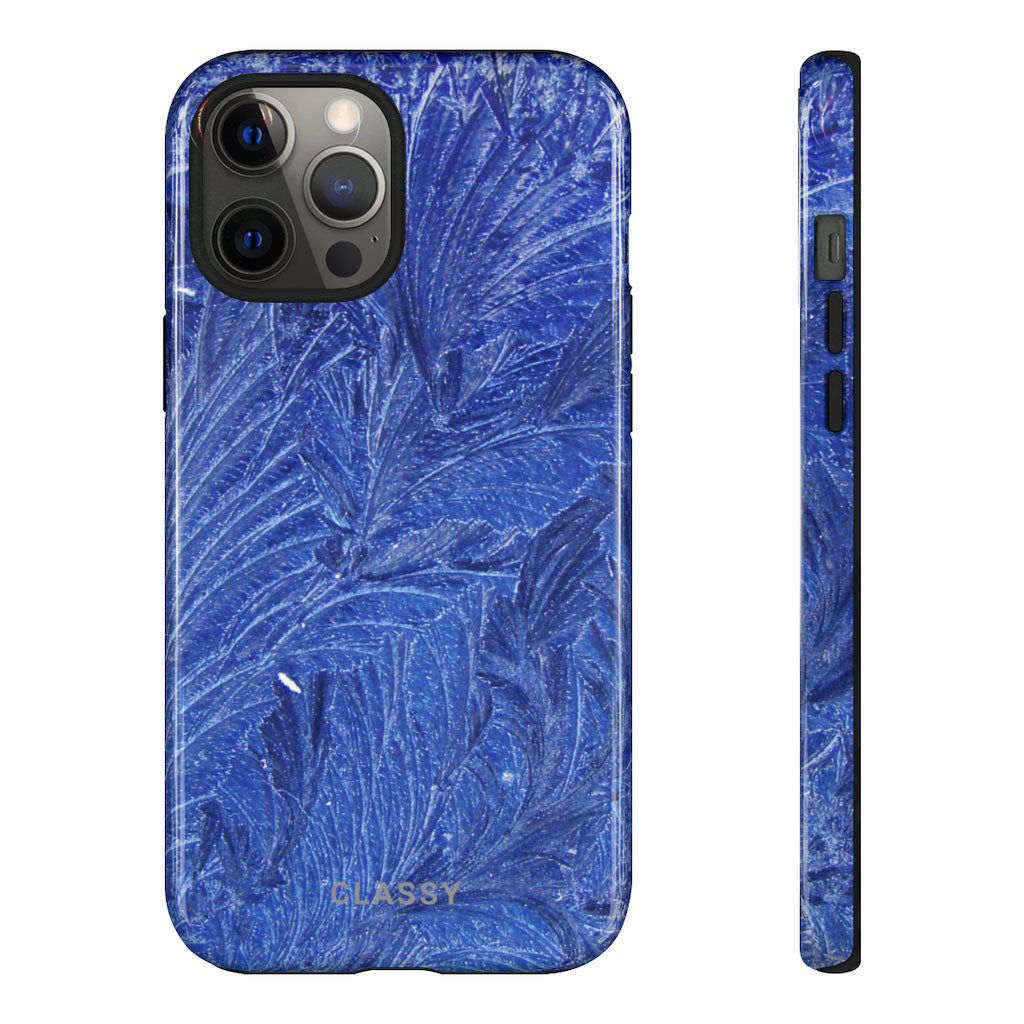 Blue Leaves Tough Case - Classy Cases - Phone Case - iPhone 12 Pro Max - Glossy -