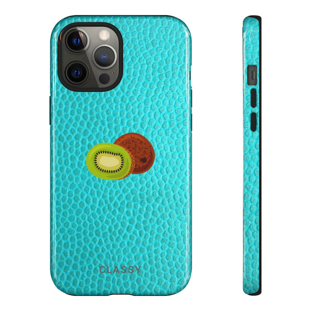 Kiwi | Turquoise Tough Case - Classy Cases - Phone Case - iPhone 12 Pro Max - Glossy -