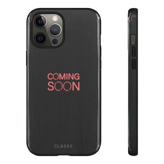 Coming Soon Black Tough Case - Classy Cases - Phone Case - iPhone 12 Pro Max - Glossy -