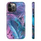 Neon Palm Leaves Tough Case - Classy Cases - Phone Case - iPhone 12 Pro Max - Glossy -