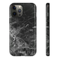 Black Marble Tough Case - Classy Cases - Phone Case - iPhone 12 Pro Max - Glossy -