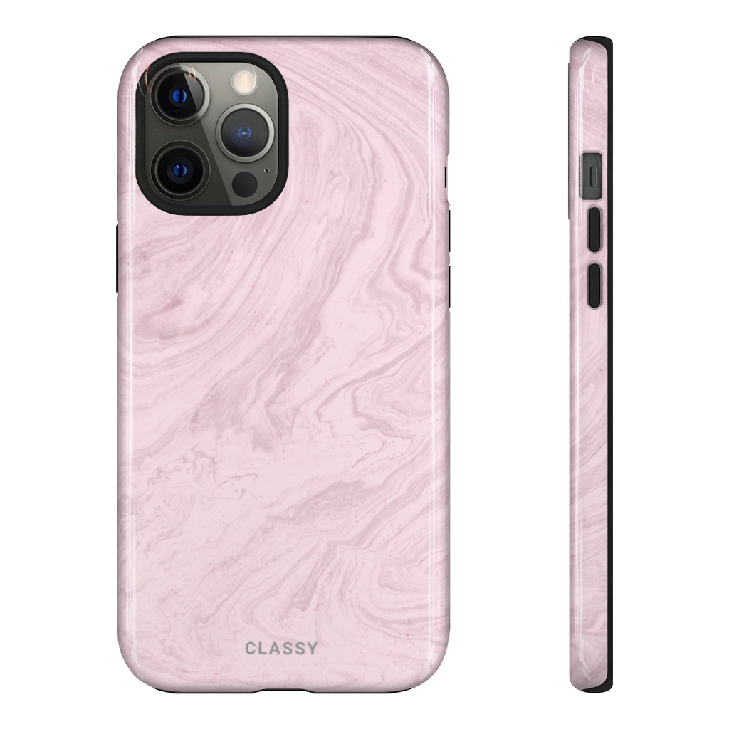 Light Pink Marble Tough Case - Classy Cases - Phone Case - iPhone 12 Pro Max - Glossy -