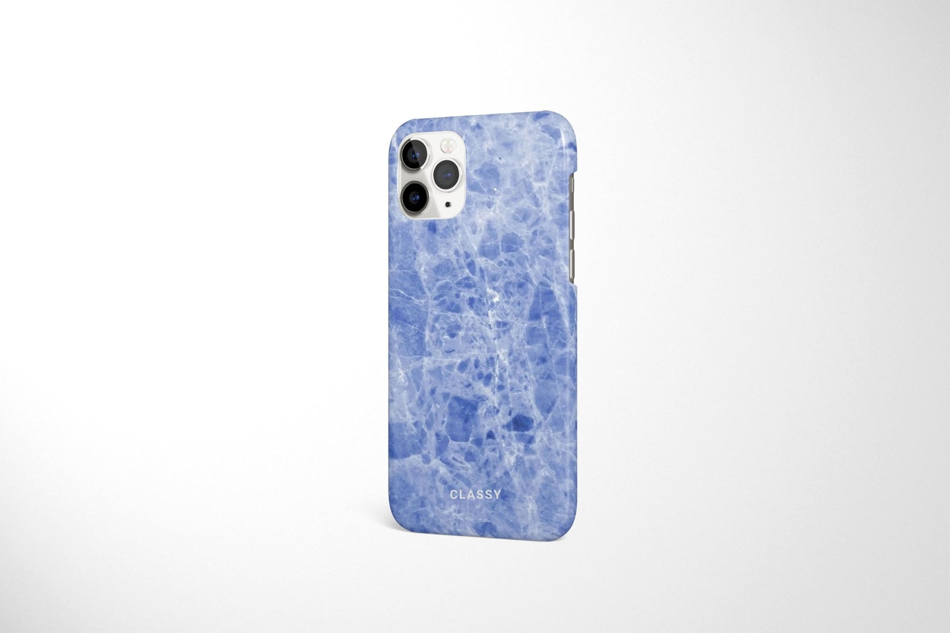 Light Blue Marble Snap Case - Classy Cases - Phone Case - iPhone 14 - Glossy -