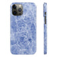 Light Blue Marble Snap Case - Classy Cases - Phone Case - iPhone 14 - Glossy -