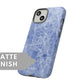 Light Blue Marble Tough Case - Classy Cases - Phone Case - iPhone 15 - Glossy -