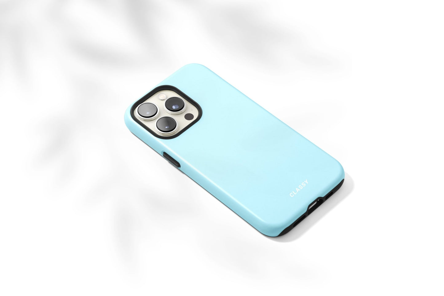 Light Blue Tough Case - Classy Cases - Phone Case - iPhone 14 - Glossy -