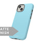 Light Blue Tough Case - Classy Cases - Phone Case - iPhone 14 - Glossy -