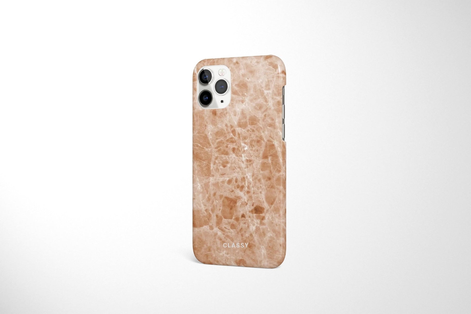 Light Brown Marble Snap Case - Classy Cases - Phone Case - iPhone 14 - Glossy -