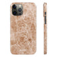 Light Brown Marble Snap Case - Classy Cases - Phone Case - iPhone 14 - Glossy -