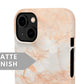 Light Orange Marble Snap Case - Classy Cases - Phone Case - iPhone 14 - Glossy -
