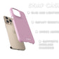 Light Pink Snap Case - Classy Cases - Phone Case - iPhone 14 - Glossy -