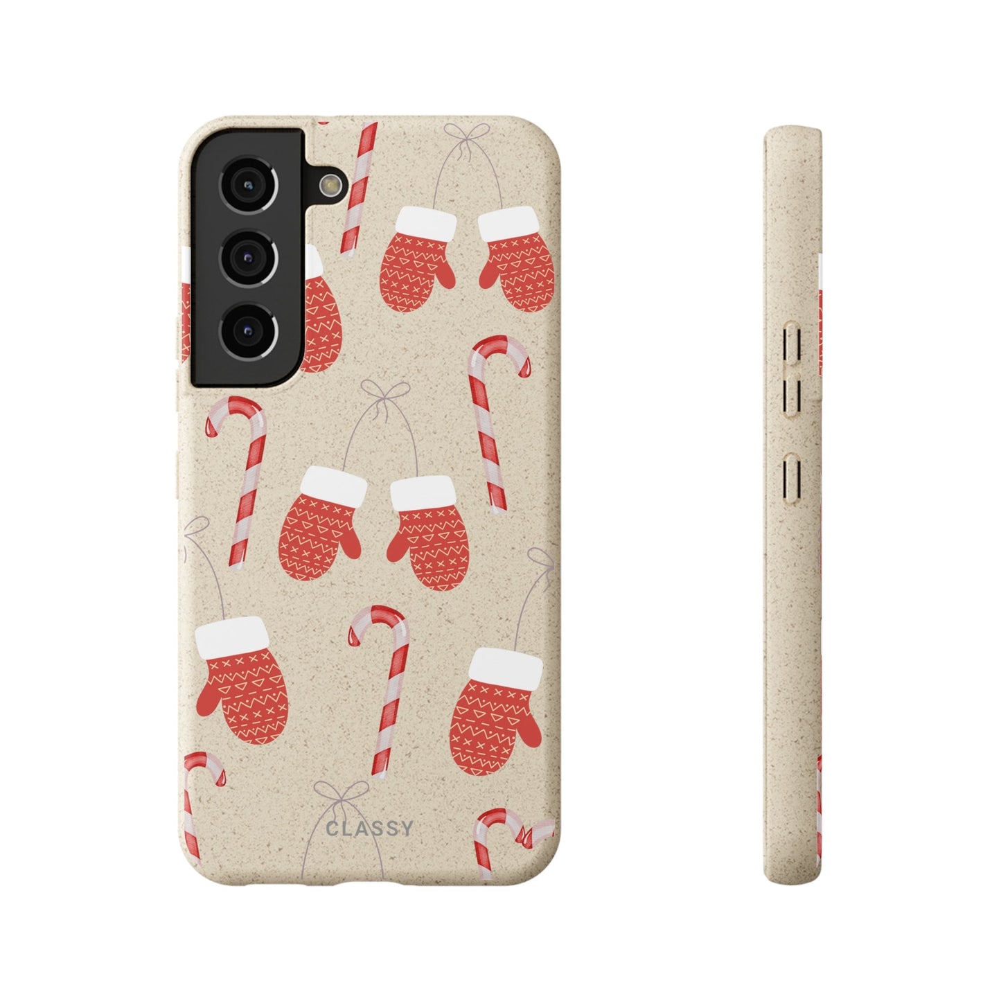 Little Red Gloves Christmas Biodegradable Case - Classy Cases - Phone Case - Samsung Galaxy S22 with gift packaging - 