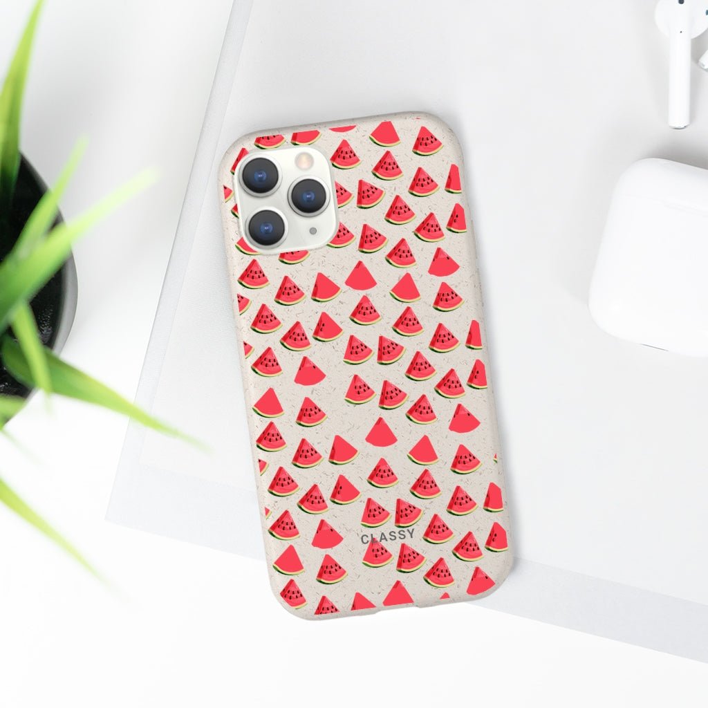 Little Watermelons Biodegradable Case - Classy Cases - Phone Case - iPhone 11 Pro with gift packaging - -