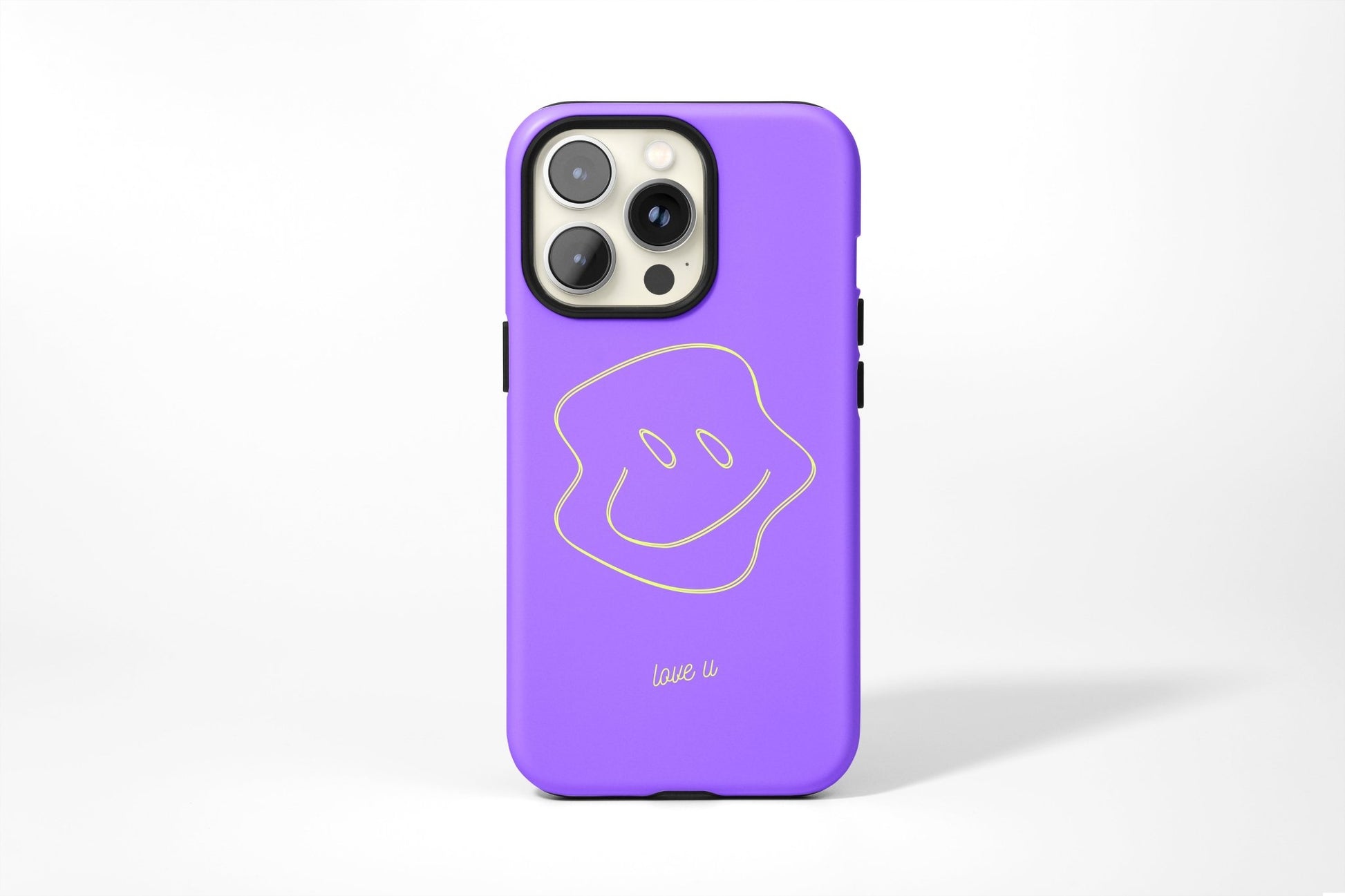 love u Purple Tough Case - Classy Cases - Phone Case - iPhone 14 - Glossy -