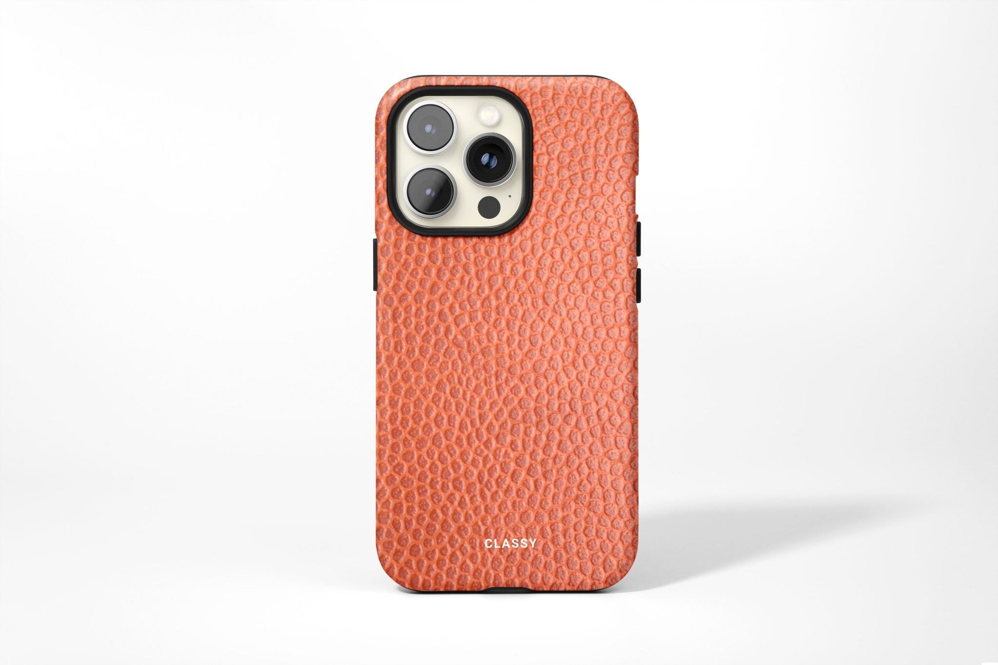 Orange Crocodile Print Tough Case - Classy Cases - Phone Case - iPhone 15 - Glossy -