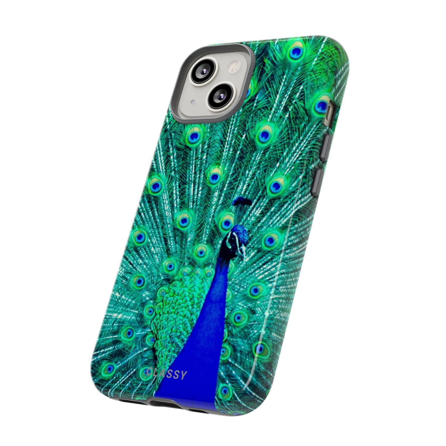 Peacock Tough Case - Classy Cases - Phone Case - iPhone 14 - Glossy -