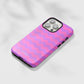 Pink and Purple Pattern Tough Case - Classy Cases - Phone Case - iPhone 14 - Glossy -