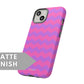 Pink and Purple Pattern Tough Case - Classy Cases - Phone Case - iPhone 14 - Glossy -