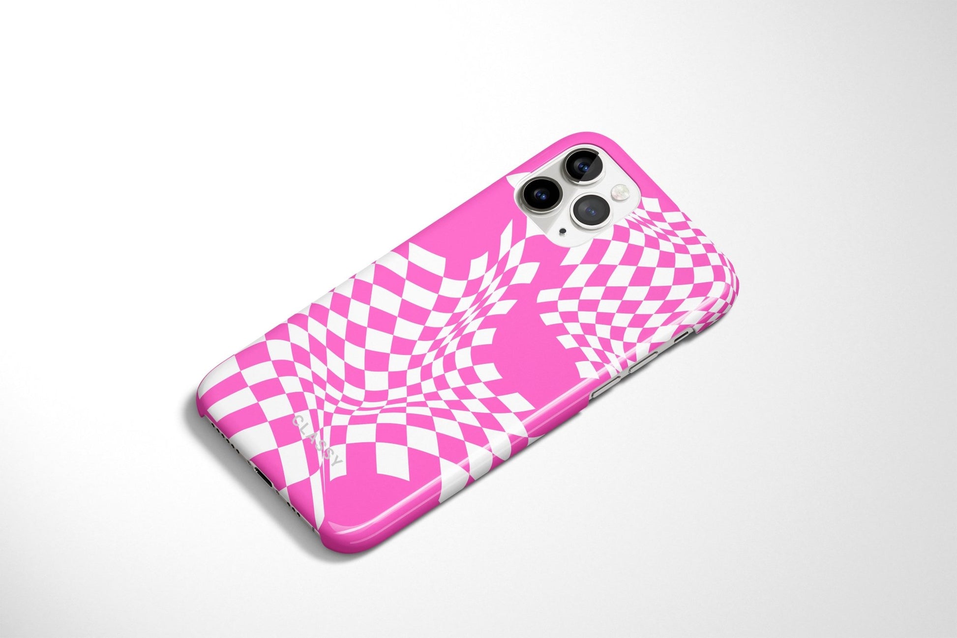 Pink and White Pattern Snap Case - Classy Cases