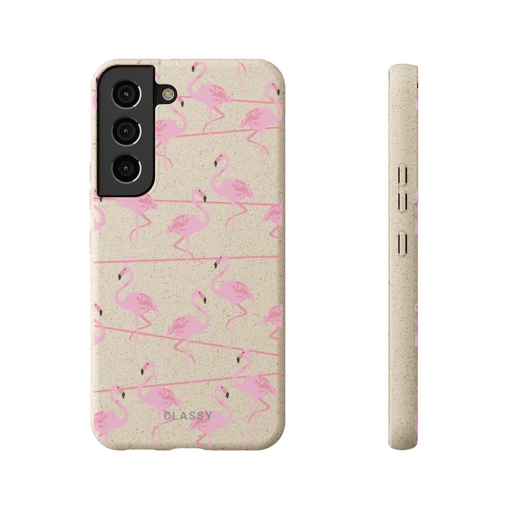 Pink Flamingo Biodegradable Case - Classy Cases - Phone Case - iPhone 16 Pro - 