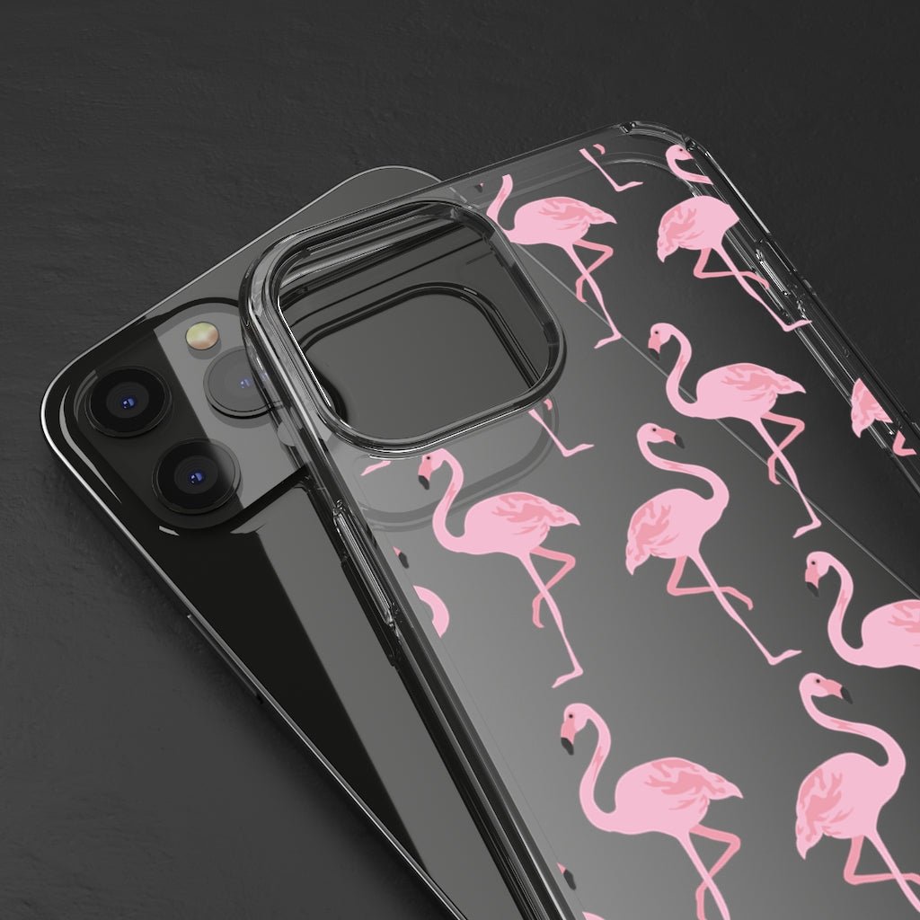 Pink Flamingo Clear Case - Classy Cases - Phone Case - iPhone 12 Pro Max - With gift packaging -