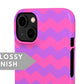 Pink Pattern Snap Case - Classy Cases - Phone Case - iPhone 14 - Glossy -