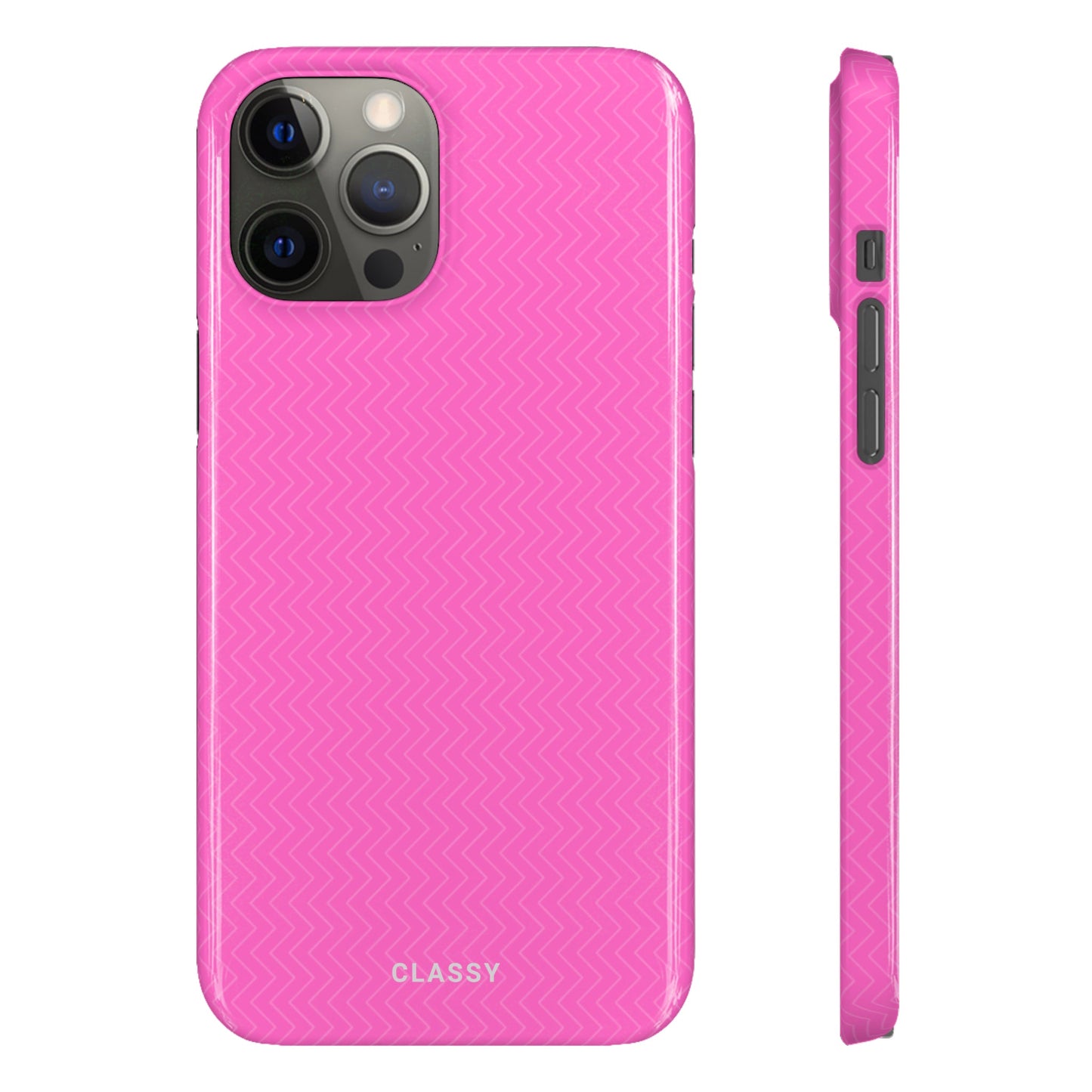Pink Pattern Snap Case - Classy Cases - Phone Case - iPhone 14 - Glossy -