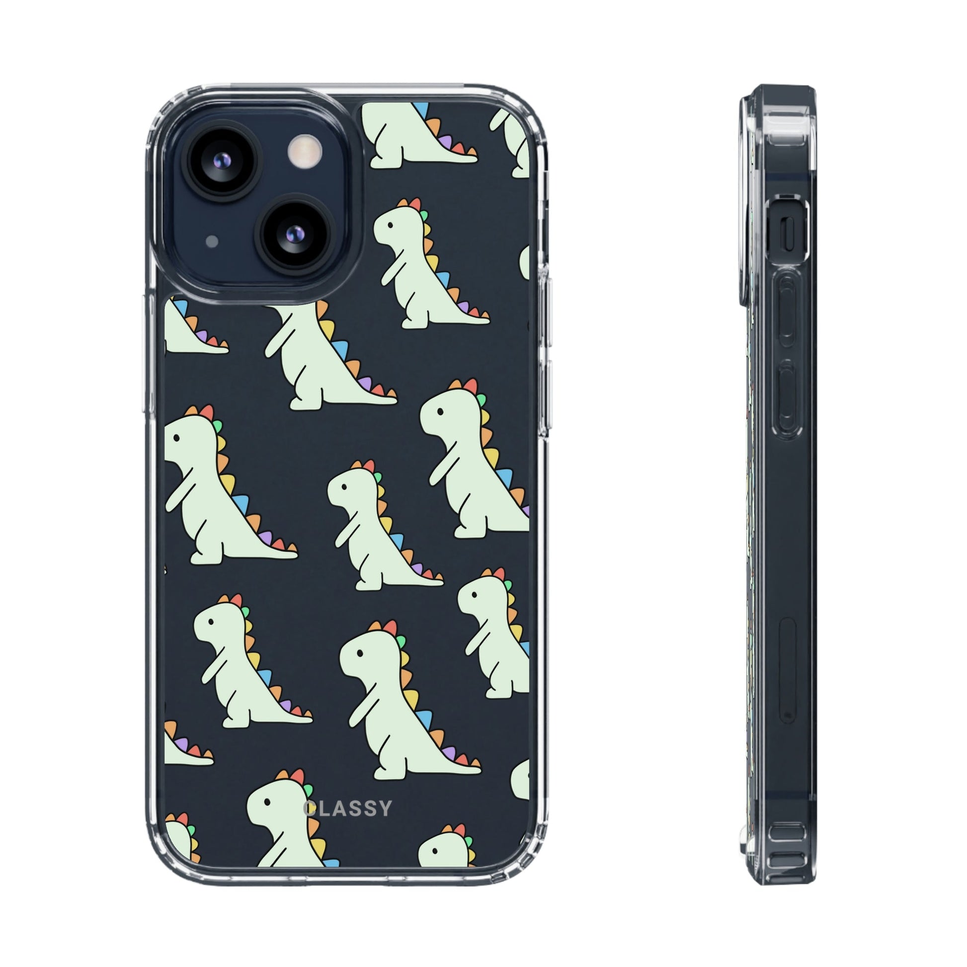 Pride LMBTQ Little Dinosaurs Clear Case - Classy Cases - Phone Case - iPhone 13 Mini - Without gift packaging -