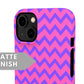 Purple and Pink Pattern Snap Case - Classy Cases - Phone Case - iPhone 14 - Glossy -