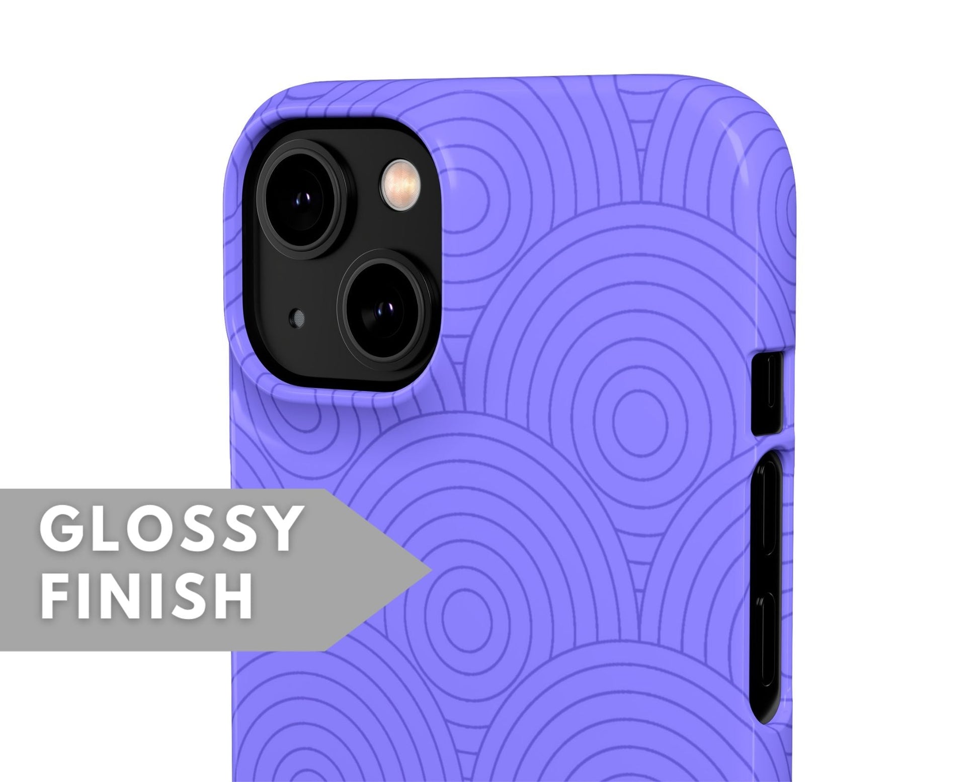 Purple Circles Snap Case - Classy Cases - Phone Case - iPhone 14 - Glossy -
