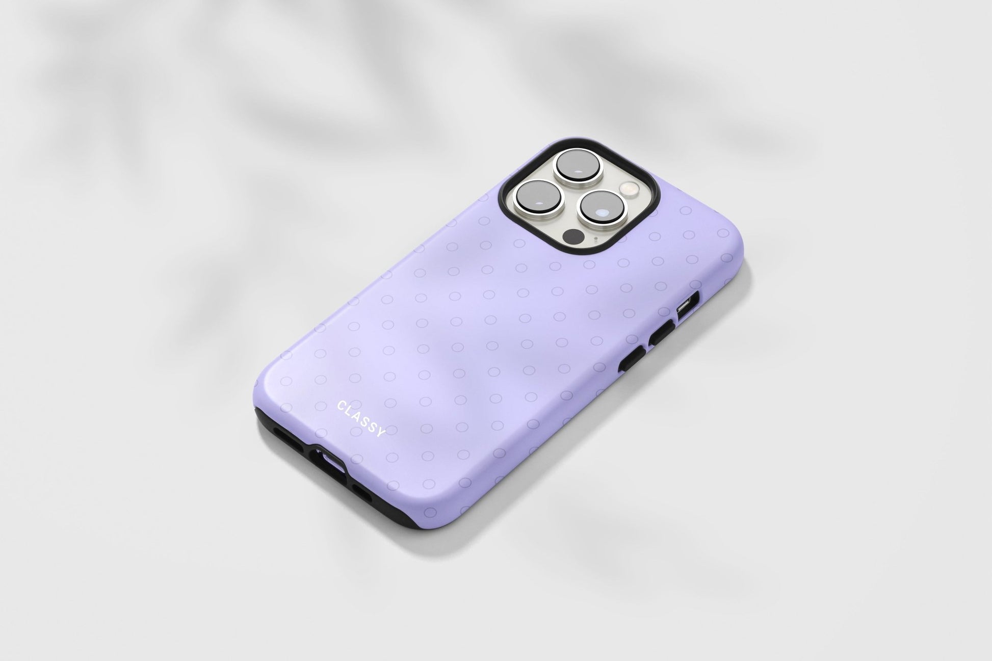 Purple Dots Tough Case - Classy Cases - Phone Case - iPhone 14 - Glossy -