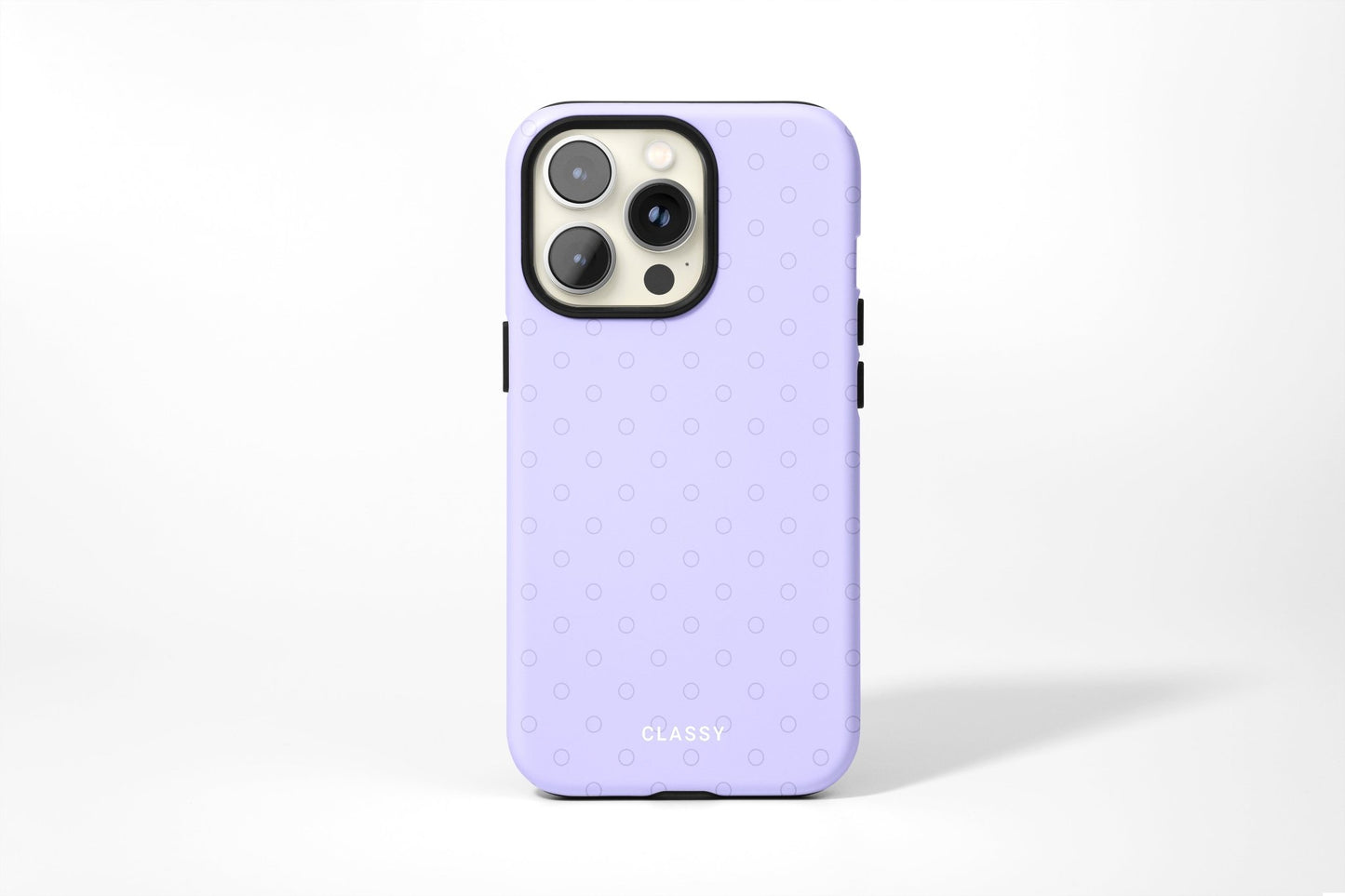 Purple Dots Tough Case - Classy Cases - Phone Case - iPhone 14 - Glossy -